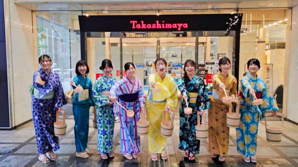 新宿髙島屋さんの打ち水イベントに参加いたしました！